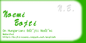 noemi bojti business card